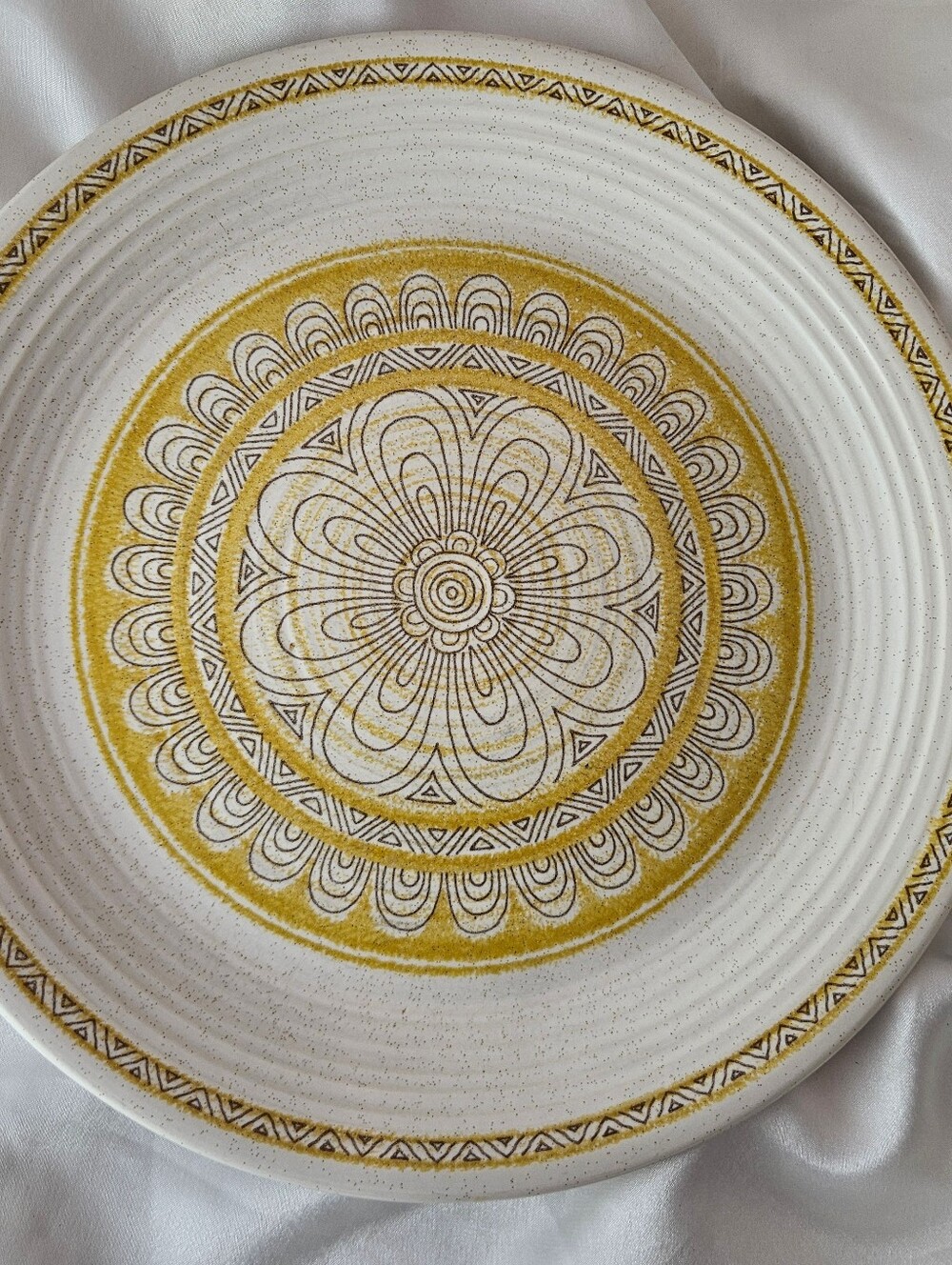 Hacienda Gold (Yellow) by Franciscan MCM Mid-Century Modern Earthenware Plate